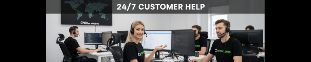 IPTV Reseller UK Support Team providing 24/7 customer help